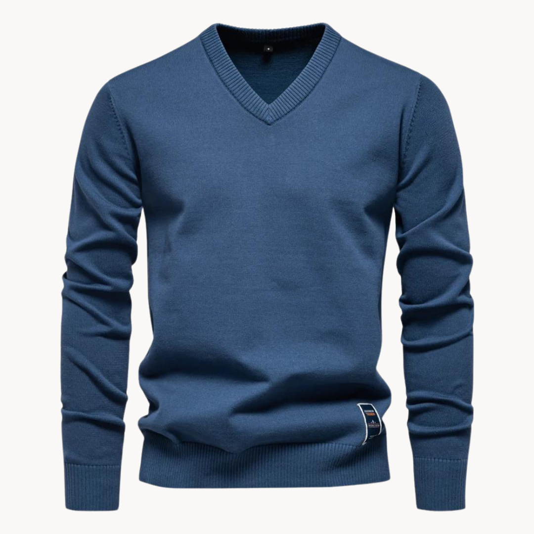 Sweater V-Neck Algodón · Brevn