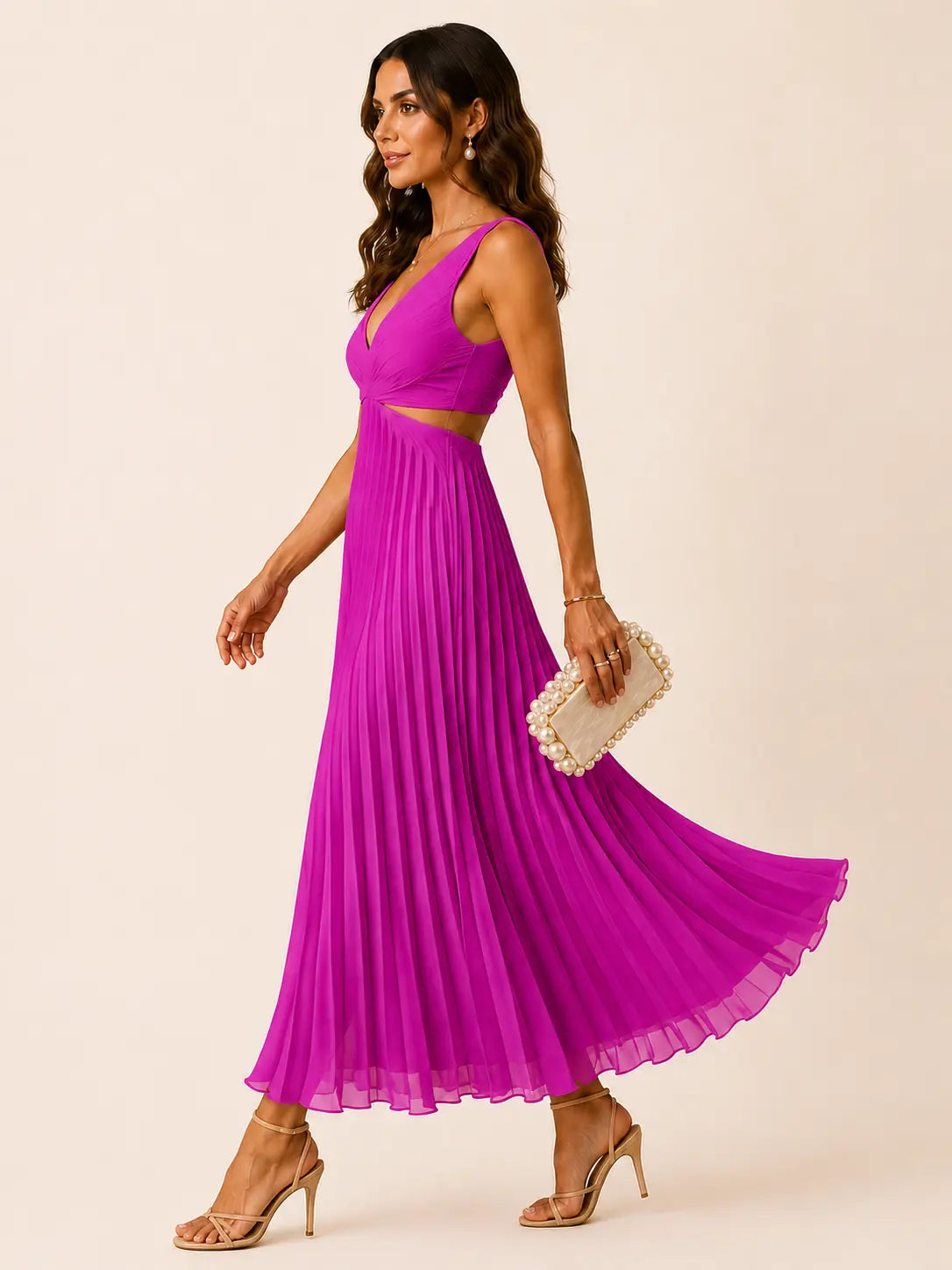 Vestido Celeste™ – Elegancia Fluida de Largo Maxi