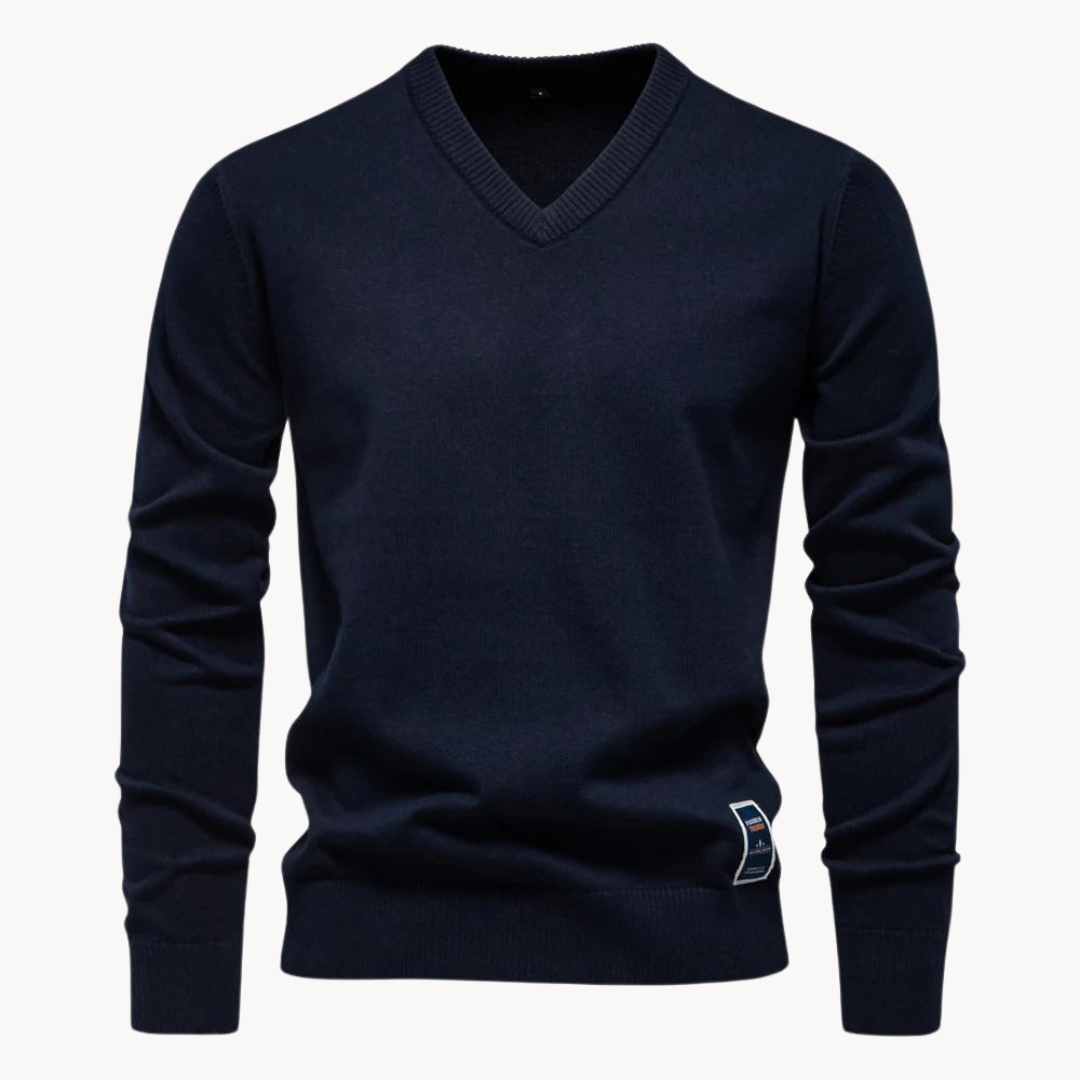 Sweater V-Neck Algodón · Brevn