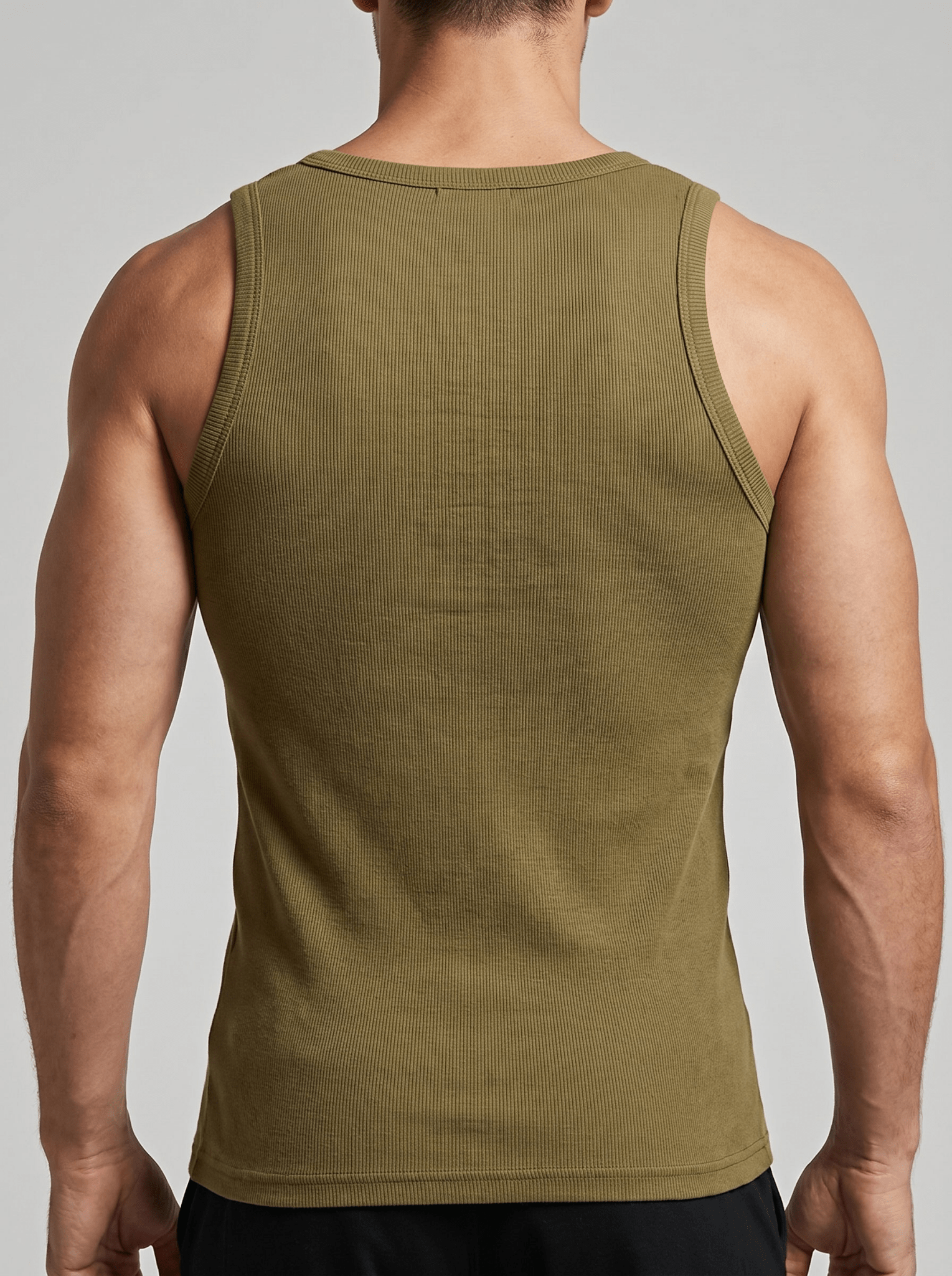 Camiseta Kael™ – Canalé Estructurado con Cuello Cuadrado