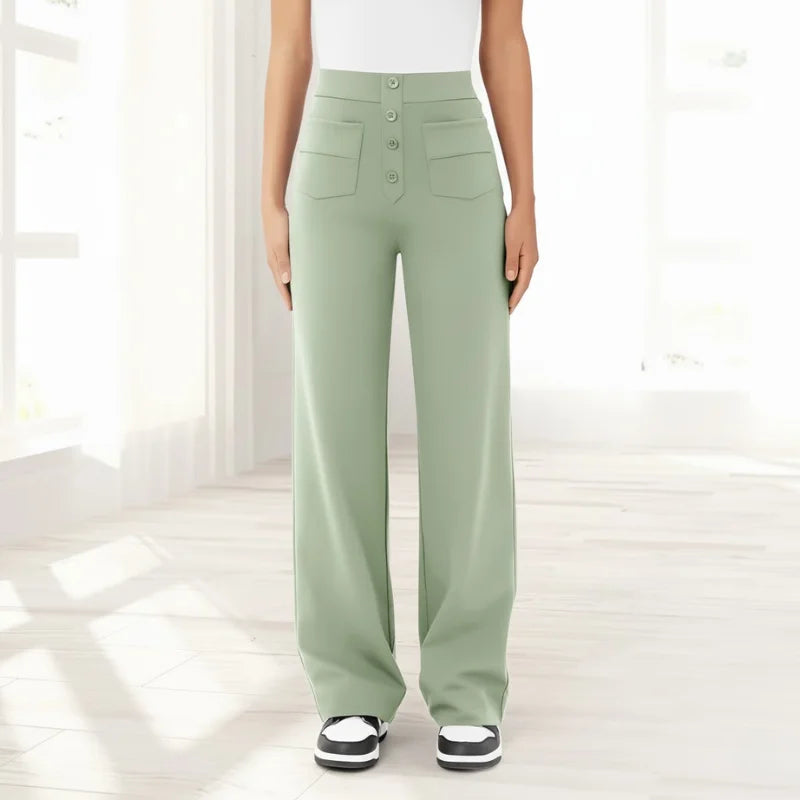 Pantalón Wide Leg Tiro Alto · Lina