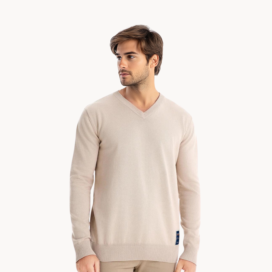 Sweater V-Neck Algodón · Brevn