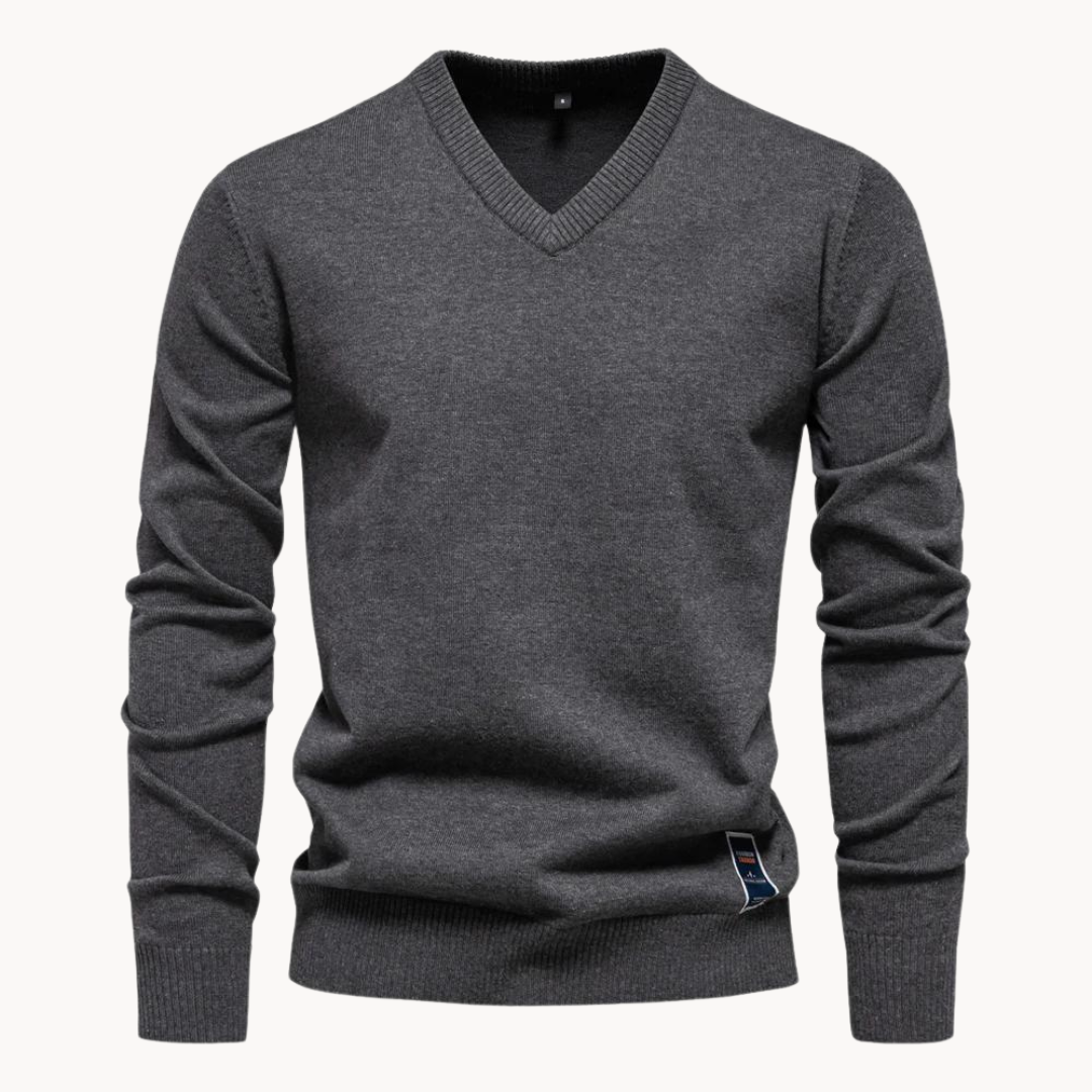 Sweater V-Neck Algodón · Brevn