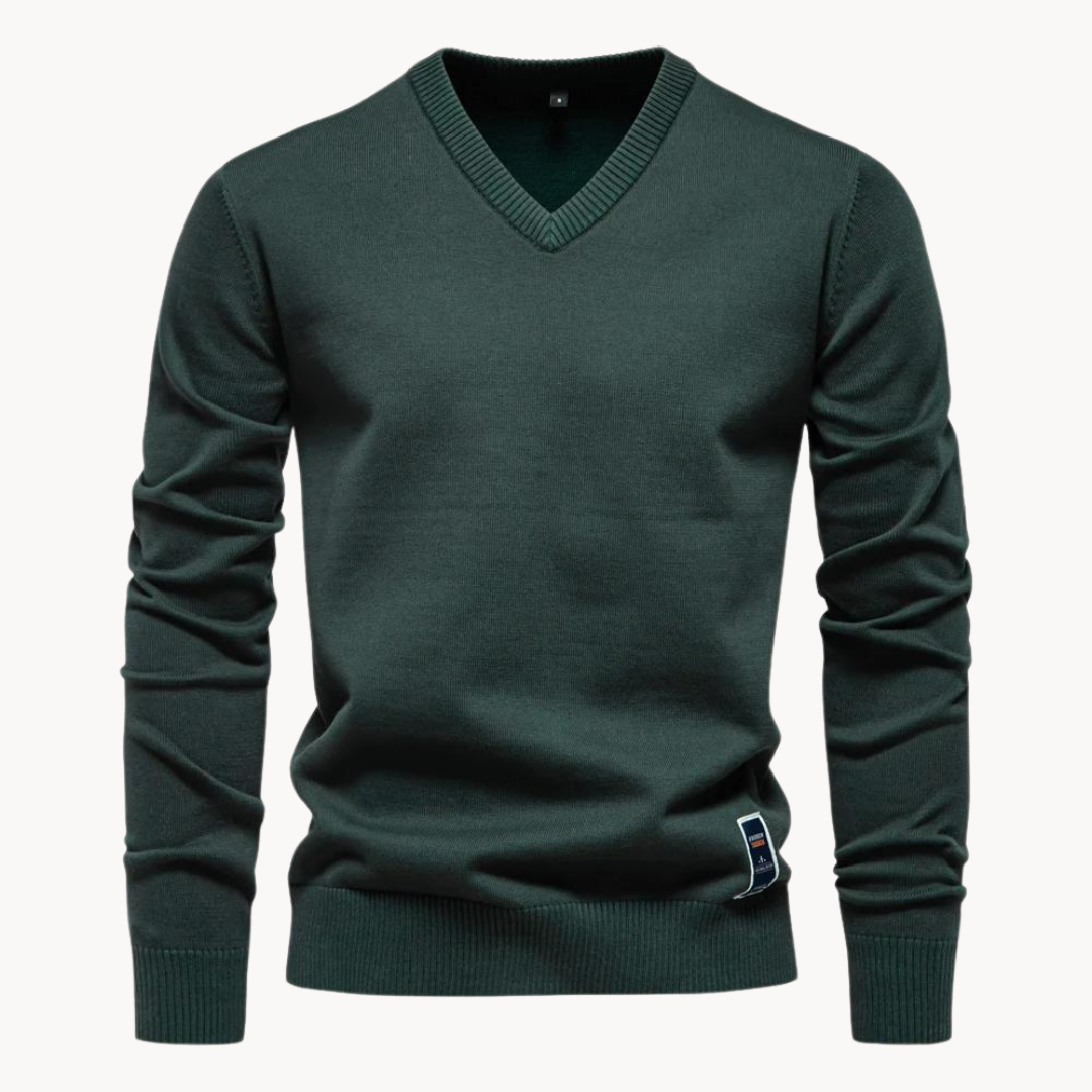 Sweater V-Neck Algodón · Brevn