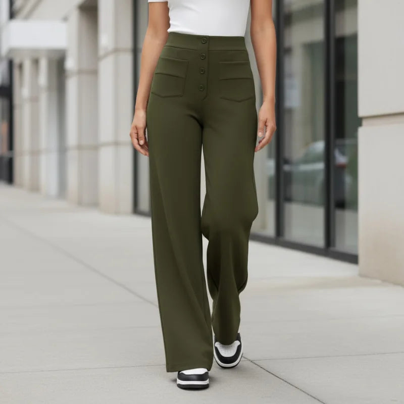 Pantalón Wide Leg Tiro Alto · Lina