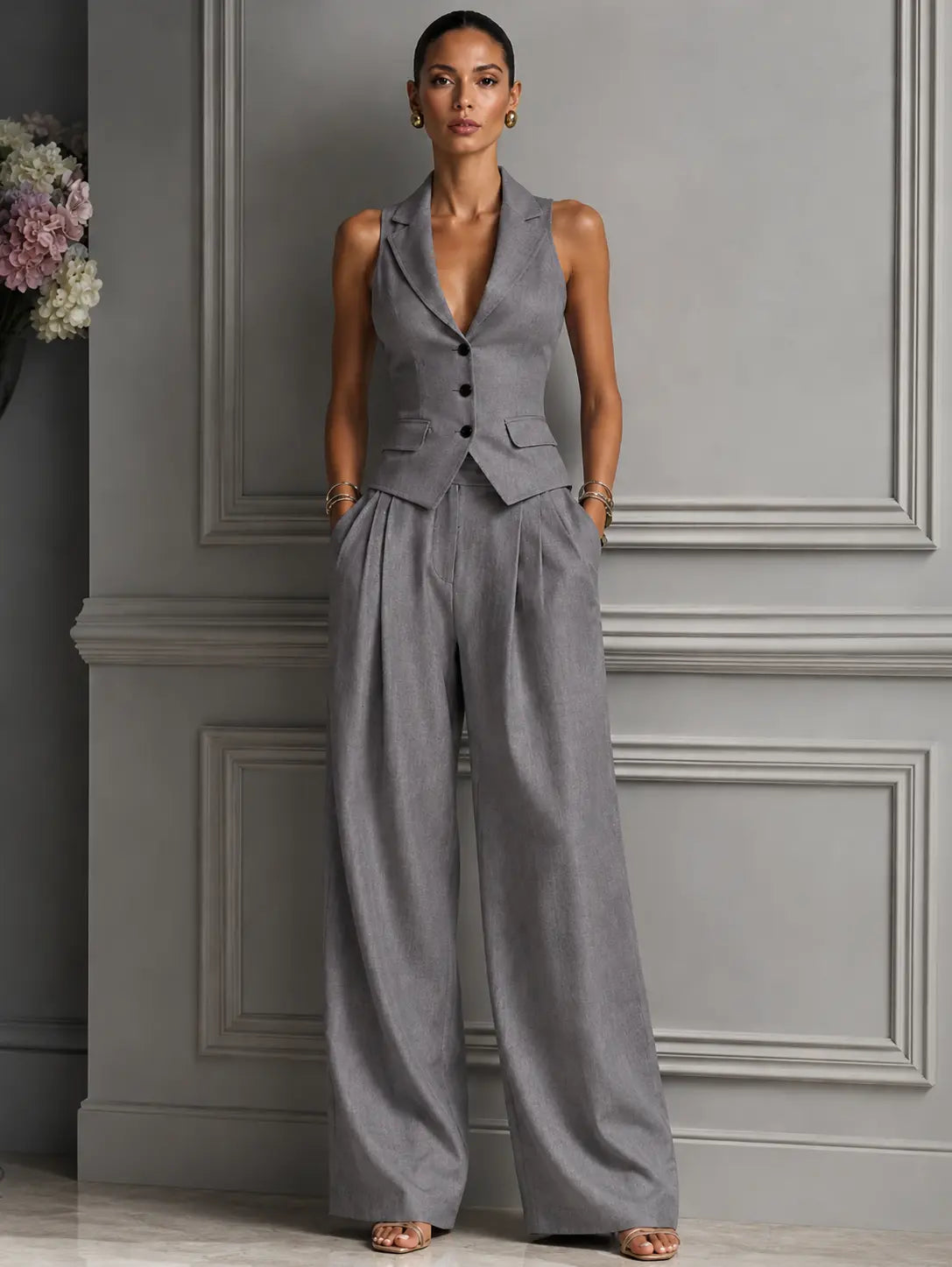 Conjunto Serena Chaleco & Pantalón