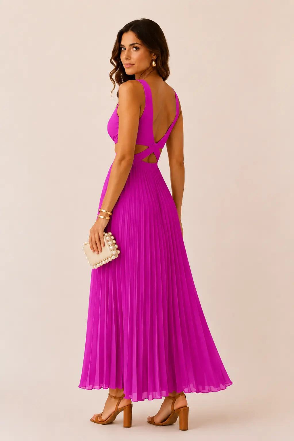Vestido Celeste™ – Elegancia Fluida de Largo Maxi