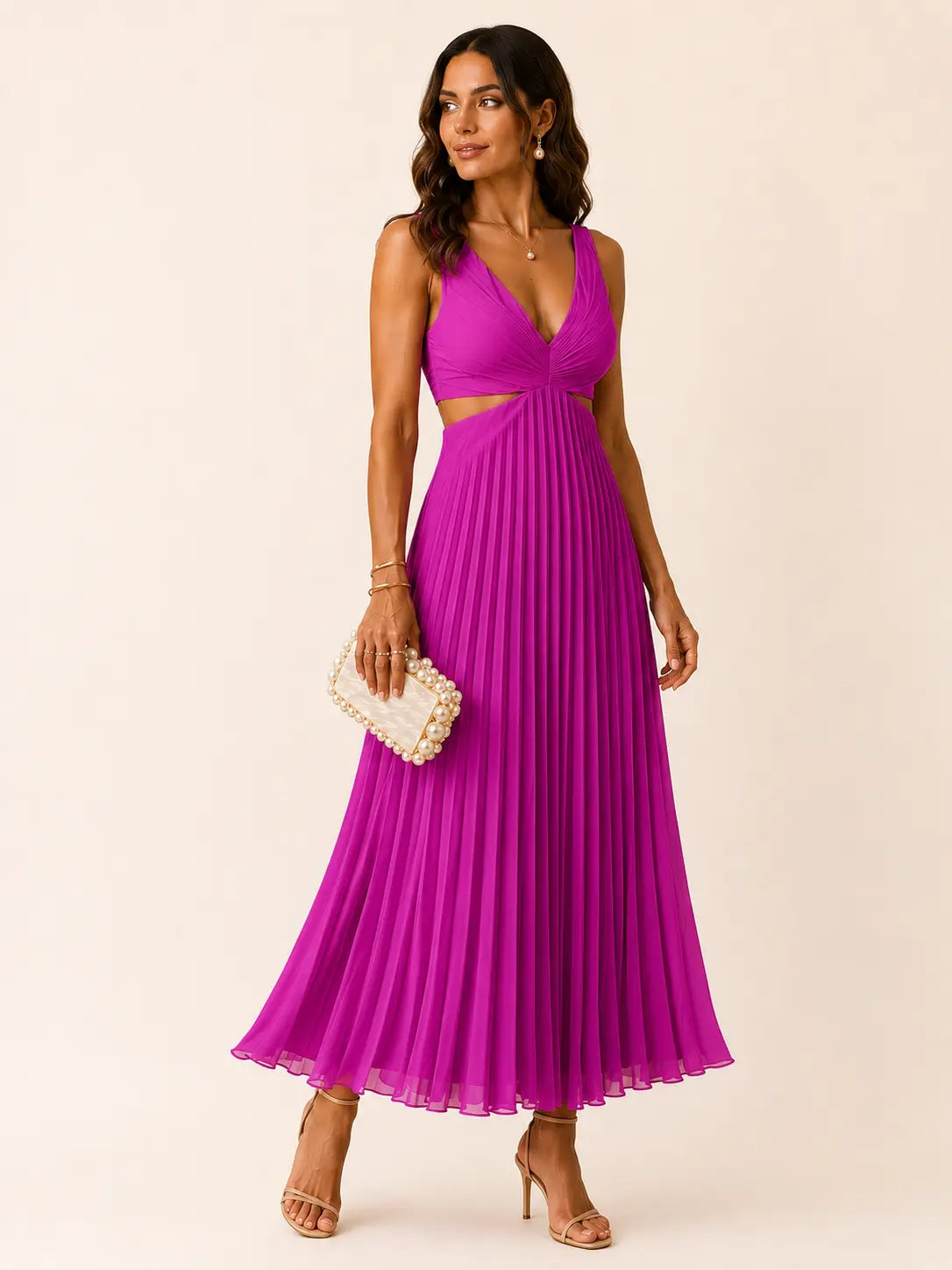 Vestido Celeste™ – Elegancia Fluida de Largo Maxi