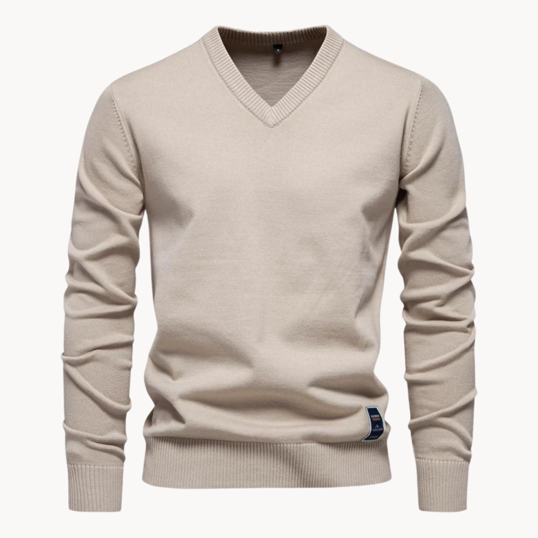 Sweater V-Neck Algodón · Brevn
