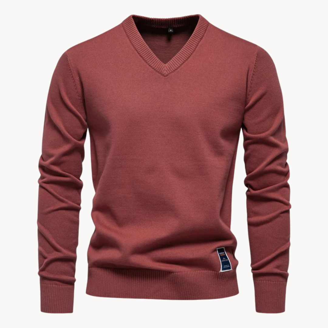 Sweater V-Neck Algodón · Brevn