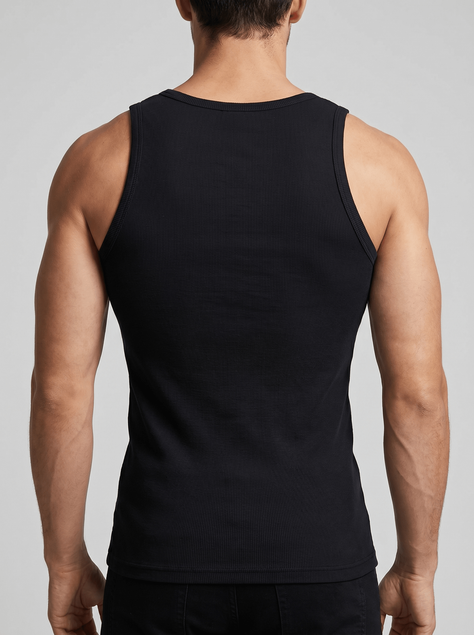 Camiseta Kael™ – Canalé Estructurado con Cuello Cuadrado