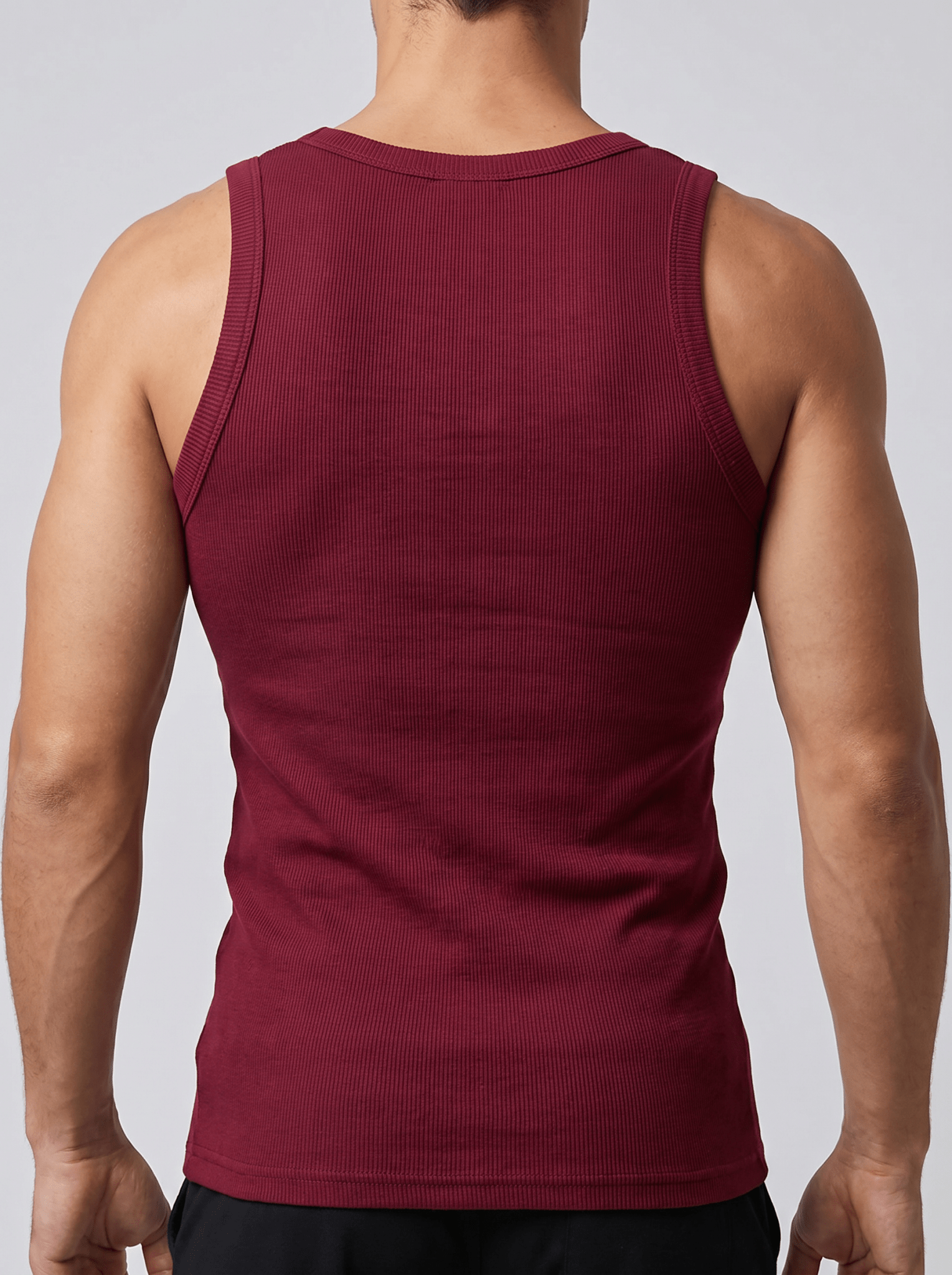 Camiseta Kael™ – Canalé Estructurado con Cuello Cuadrado