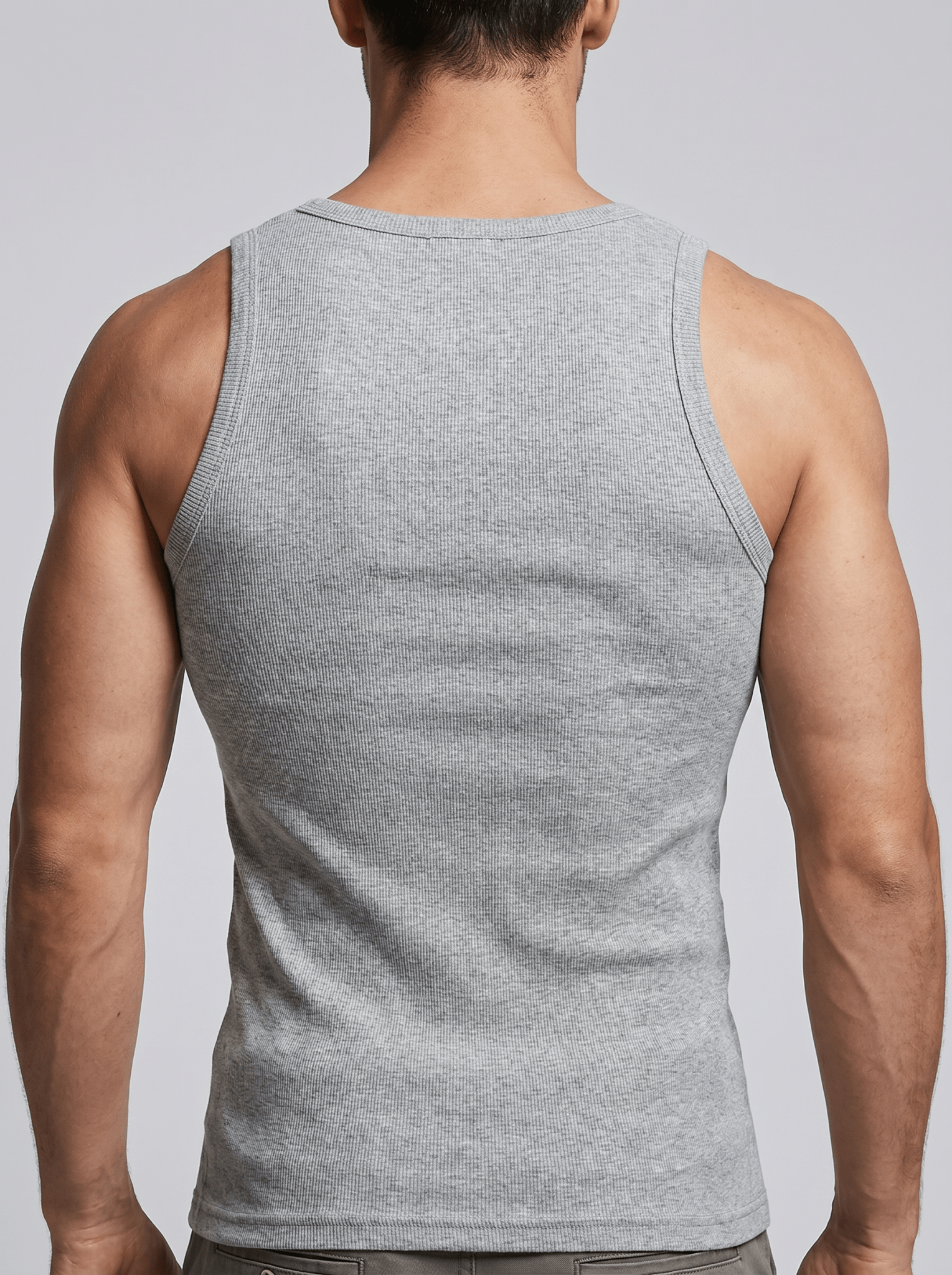 Camiseta Kael™ – Canalé Estructurado con Cuello Cuadrado