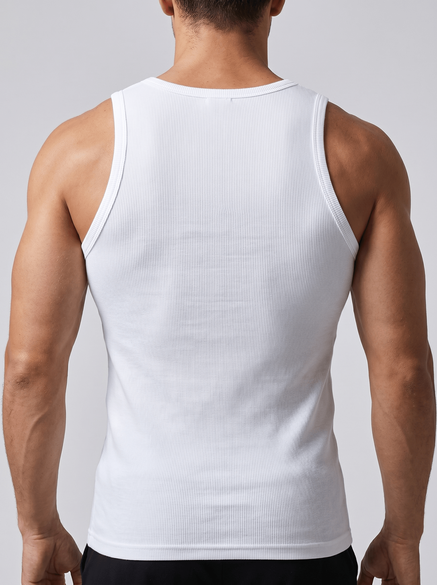 Camiseta Kael™ – Canalé Estructurado con Cuello Cuadrado