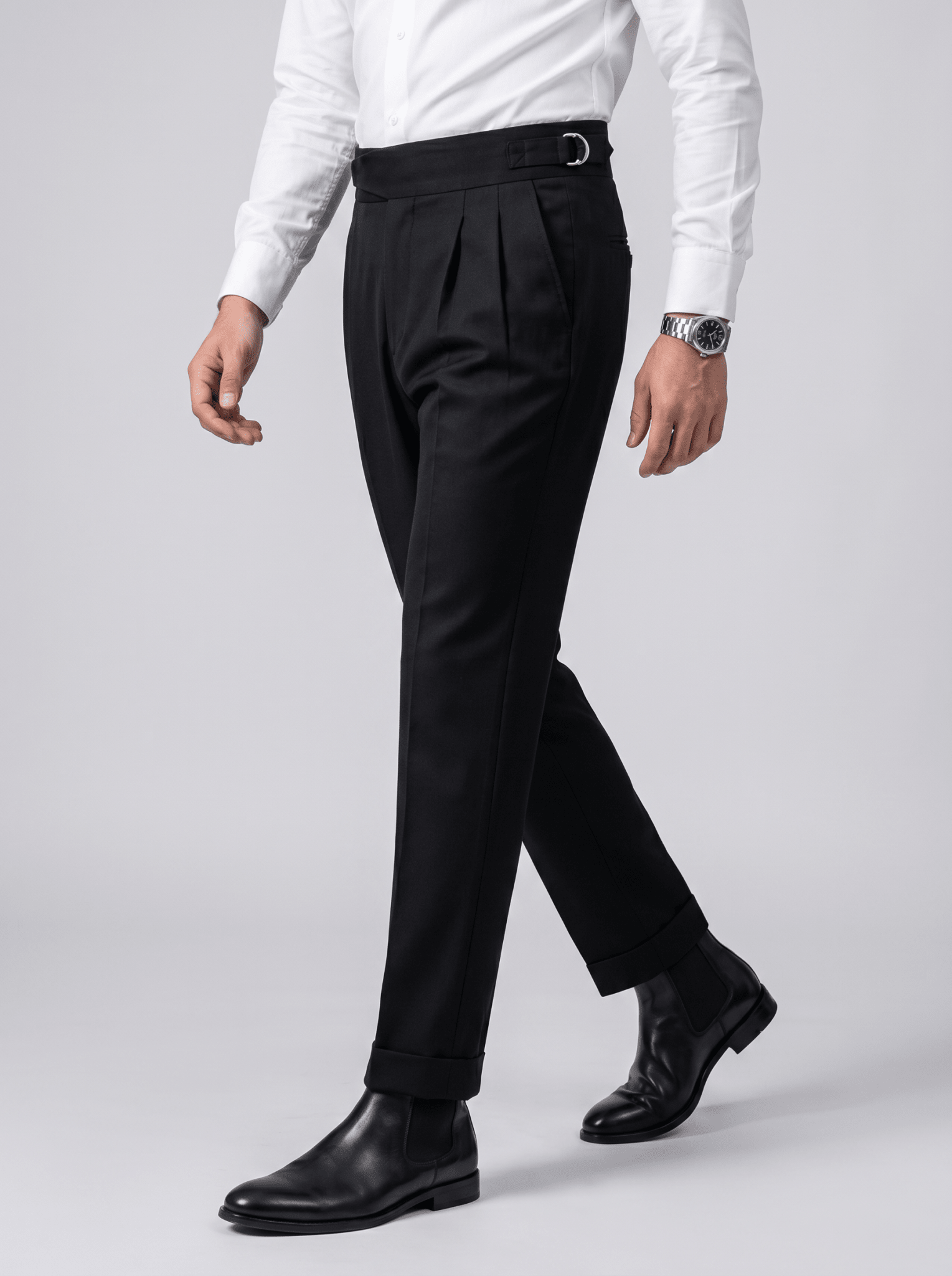 Pantalón Astor™ – Corte Sartorial con Cinturilla Gurkha