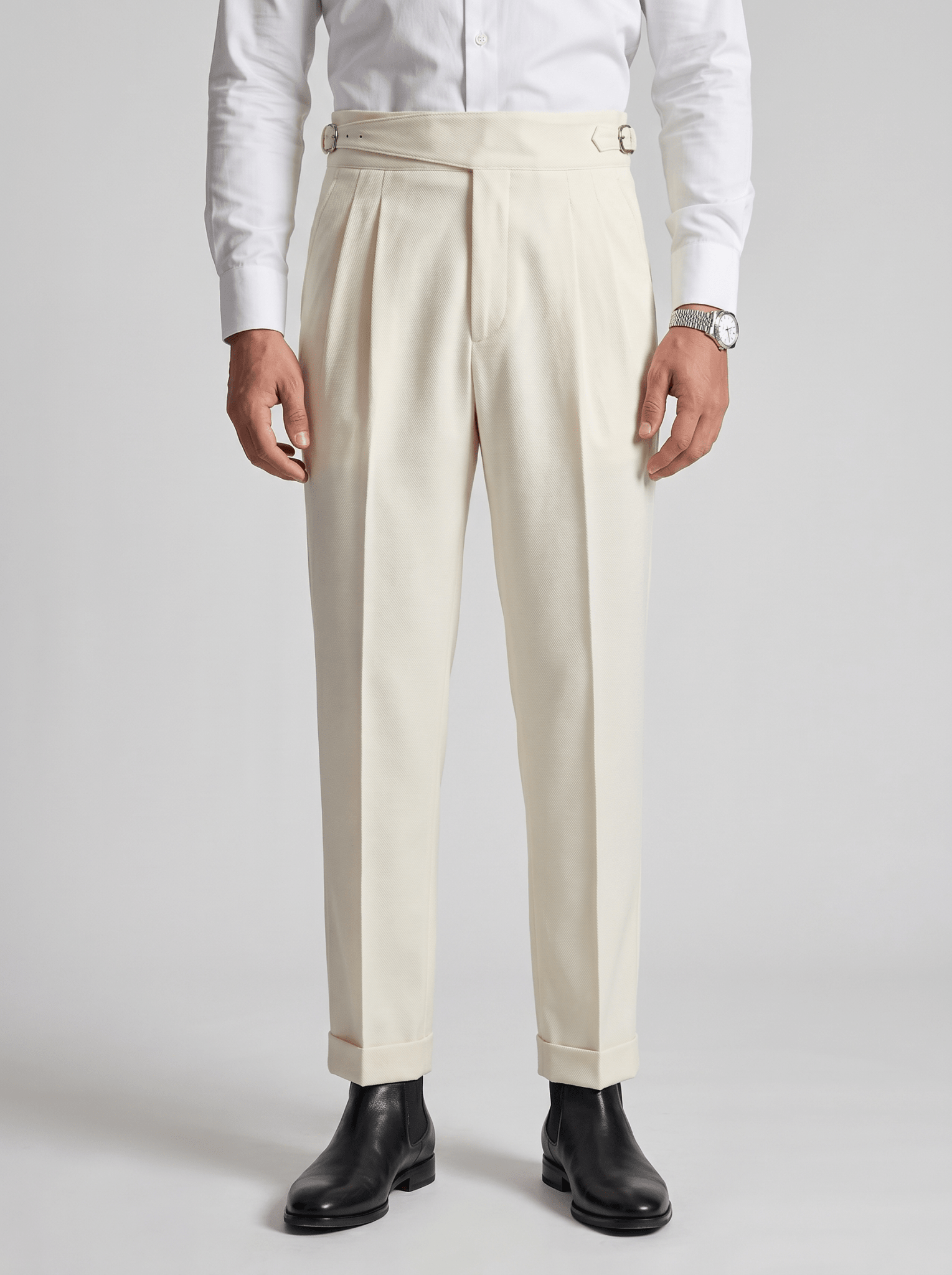 Pantalón Astor™ – Corte Sartorial con Cinturilla Gurkha